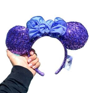 Minnie Ears Headband Collection Purple Hydrangea Blue Iris Disney Parks